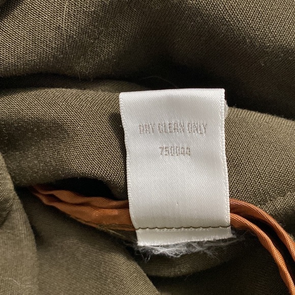 Lord & Taylor Womens Wool Blazer Dark Olive Green Relaxed Oversized Jacket 8 - Picture 11 of 11